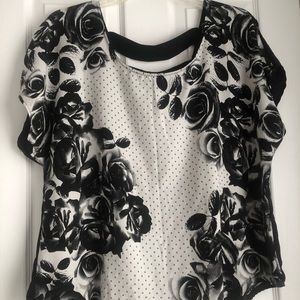 Torrid size 1 Floral Georgette Blouse